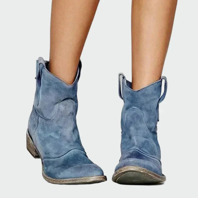 Retro Ankel Cowboy Støvler