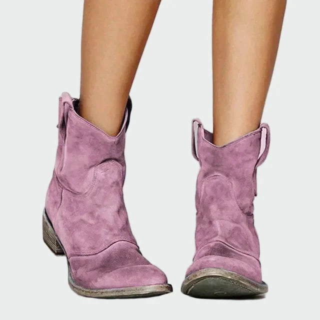 Retro Ankel Cowboy Støvler