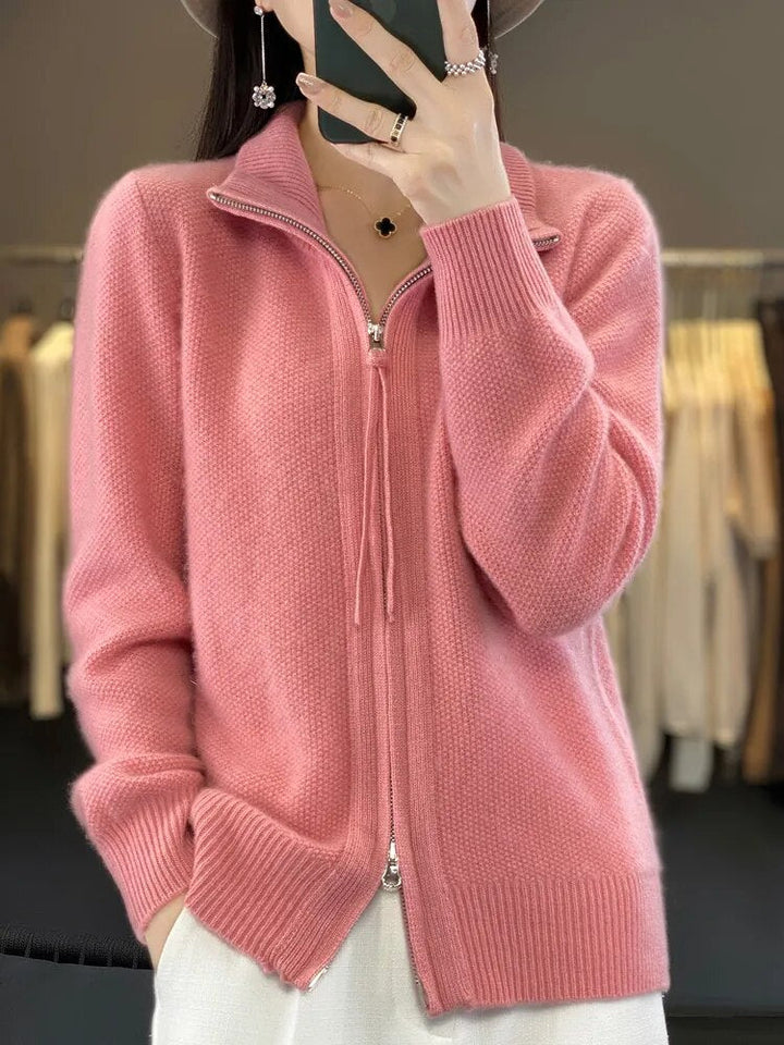 Piera | Hyggelig Zip-Up Cardigan