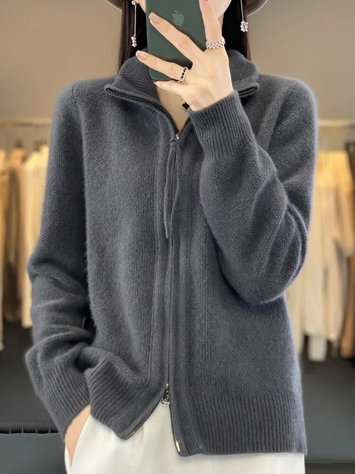 Piera | Hyggelig Zip-Up Cardigan