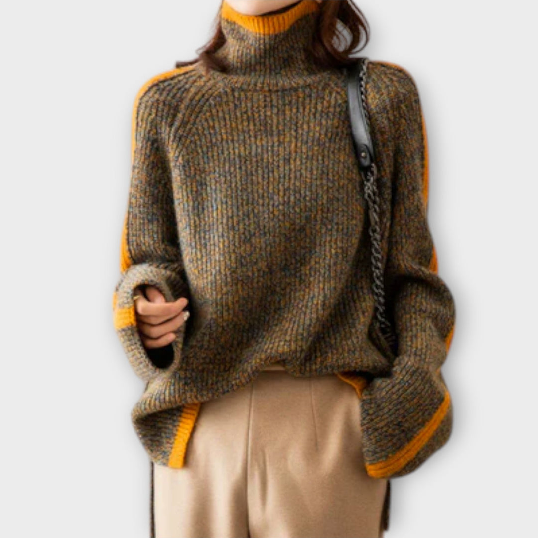 Breseis - Vintage Turtleneck Striktrøje