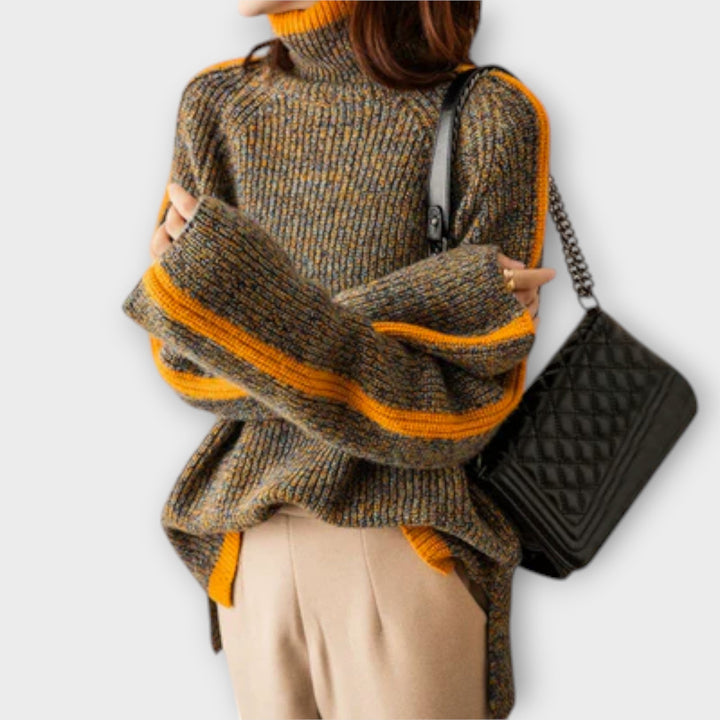 Breseis - Vintage Turtleneck Striktrøje