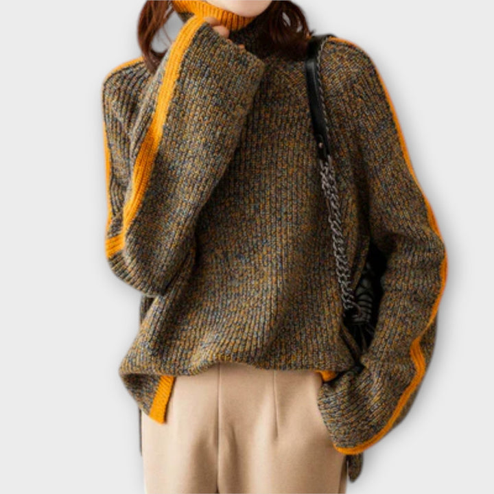 Breseis - Vintage Turtleneck Striktrøje