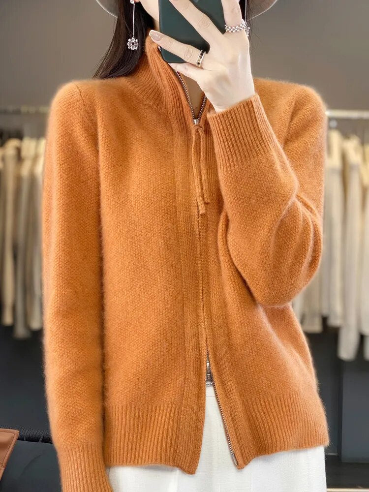 Piera | Hyggelig Zip-Up Cardigan