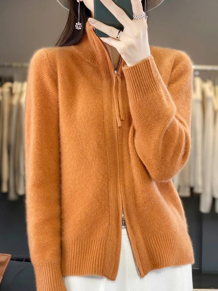 Piera | Hyggelig Zip-Up Cardigan