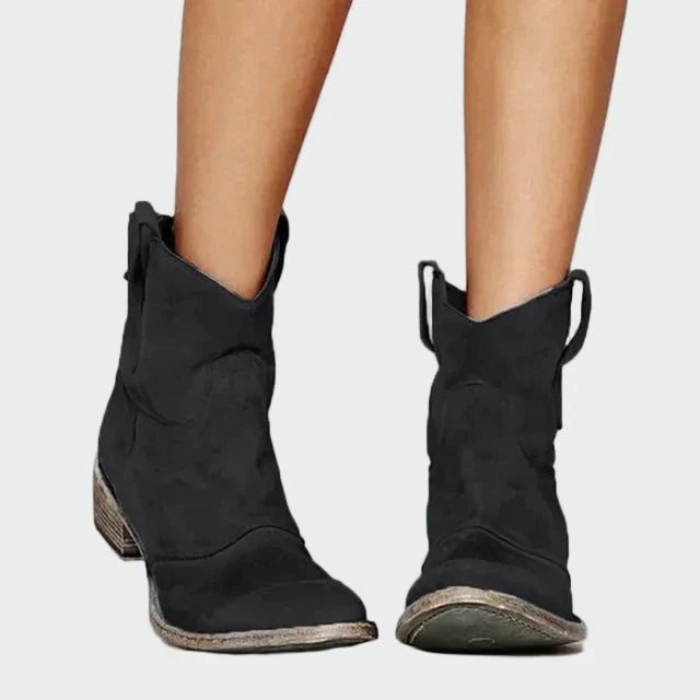 Retro Ankel Cowboy Støvler