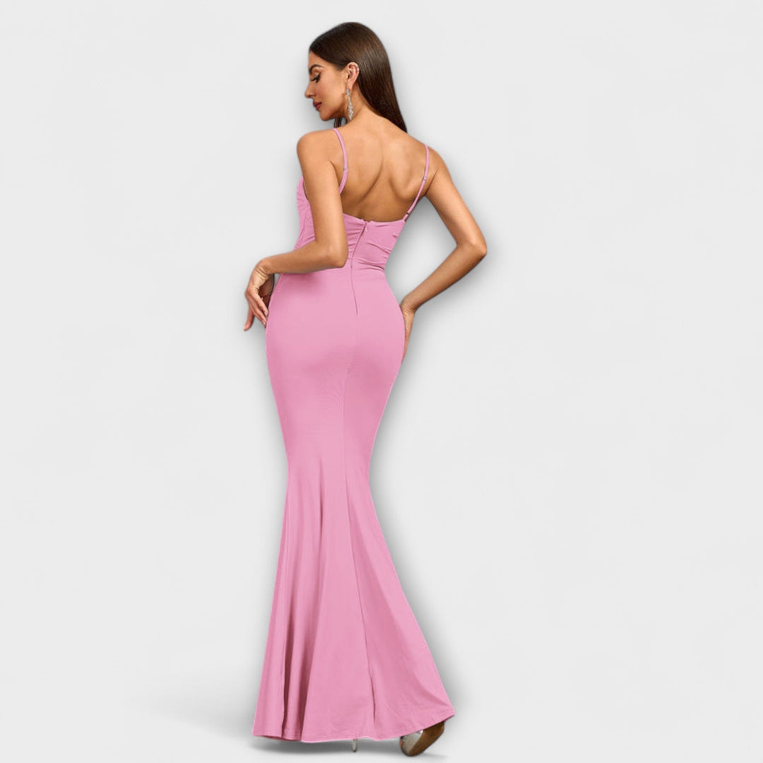 Diana - Elegant flæsekjole