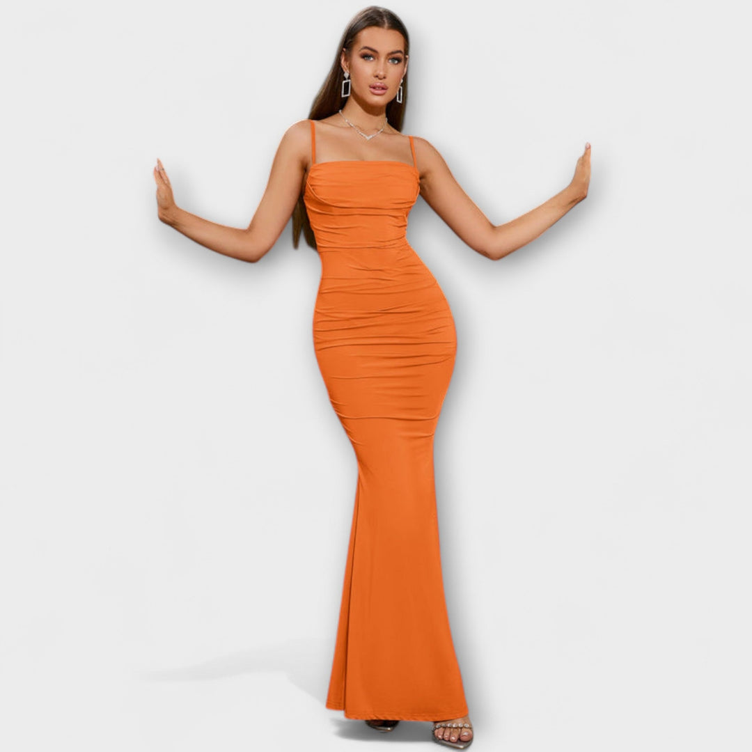 Diana - Elegant flæsekjole
