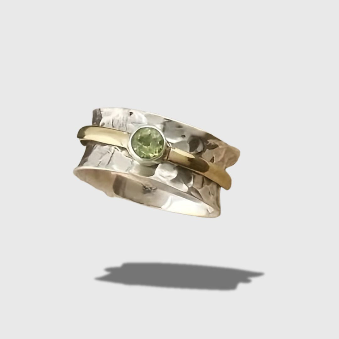 Elegant grøn zirkonring