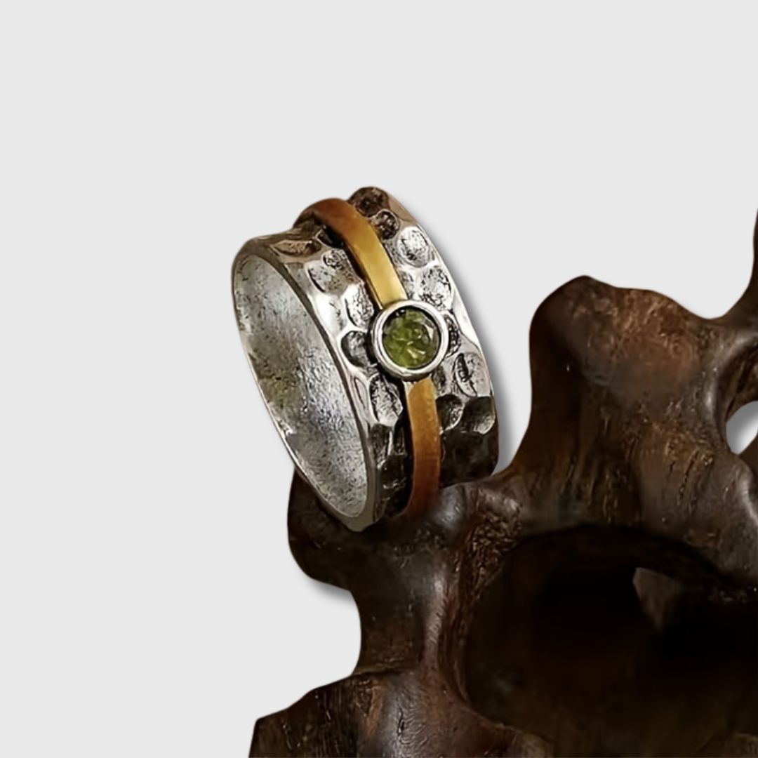 Elegant grøn zirkonring
