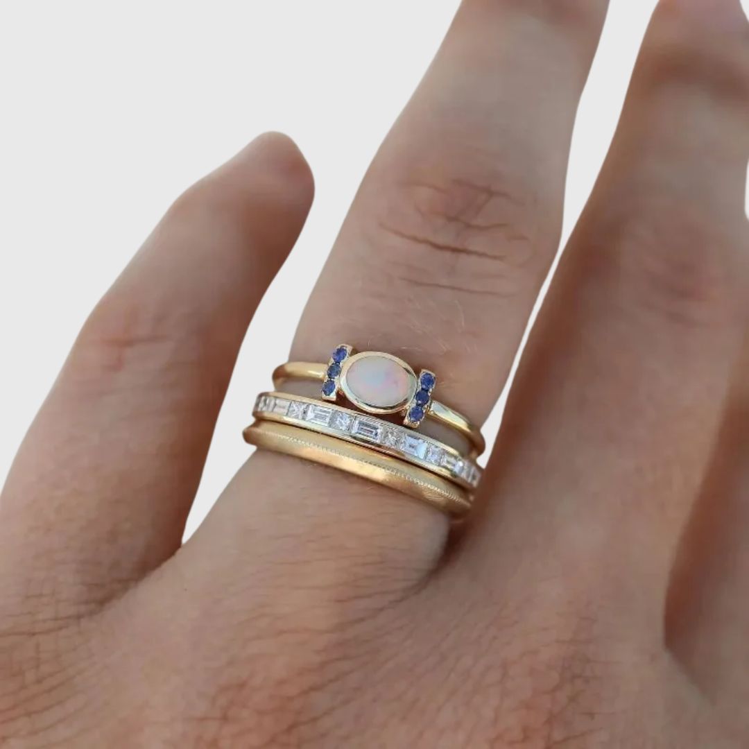 Oprah - Vintage Guld Ring Sæt