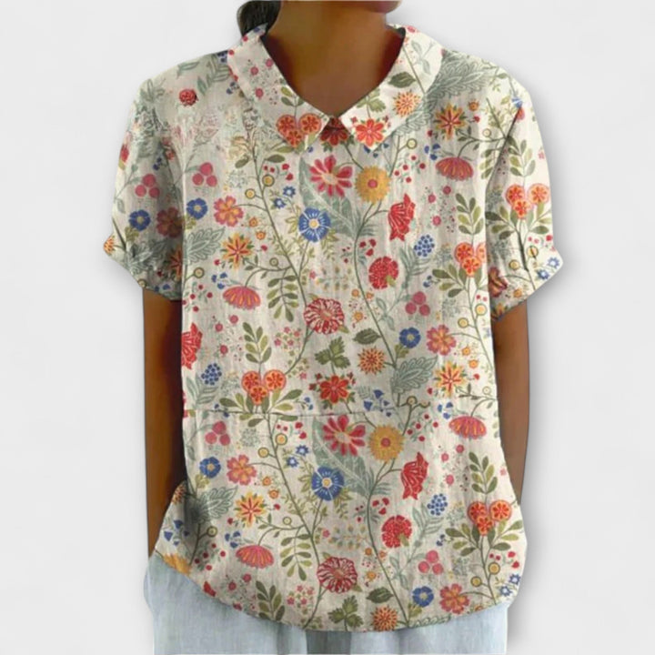 Chrissi – Blomsterbluse