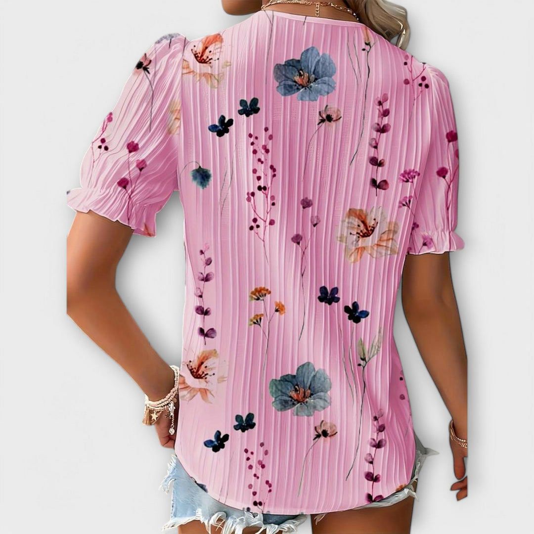 Emily - Trendy V-hals T-shirt