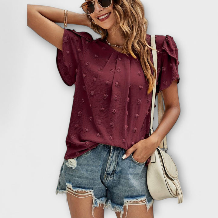 Charlotte – Den Perfekte Polka Bluse