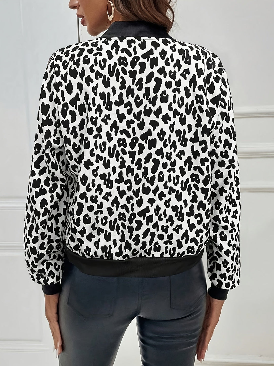 Isabella™ Leopardprint Lynlåsjakke