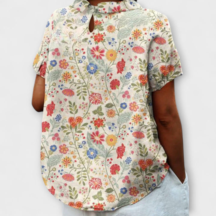 Chrissi – Blomsterbluse