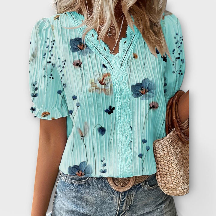 Emily - Trendy V-hals T-shirt