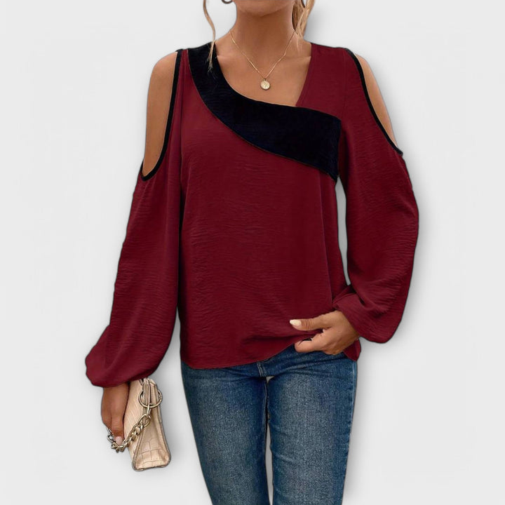 Scarlett - Bluse med Fyrkantet Udsnit