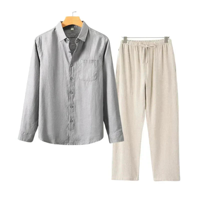 Navora - Linned Combo Langærmet