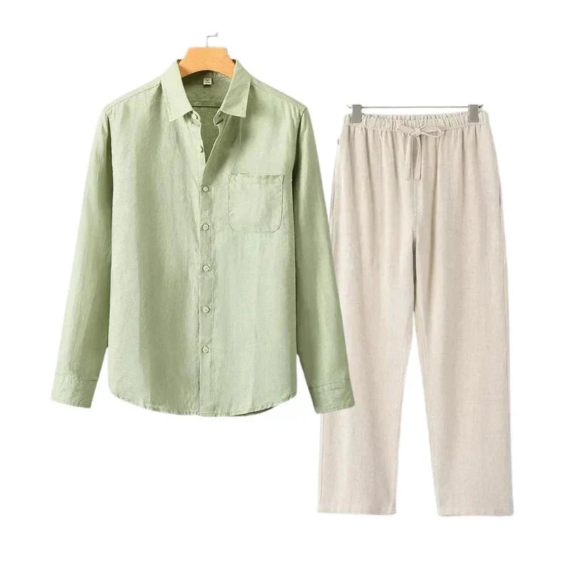 Navora - Linned Combo Langærmet