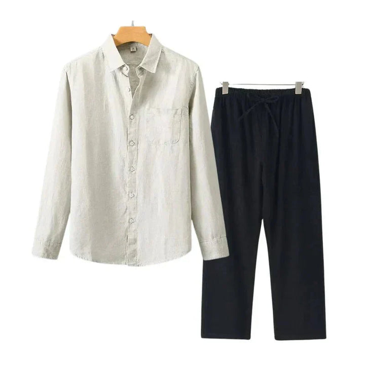 Navora - Linned Combo Langærmet