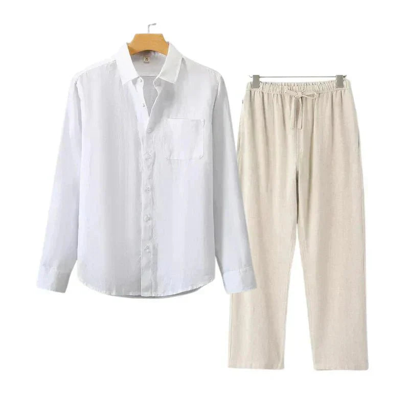Navora - Linned Combo Langærmet