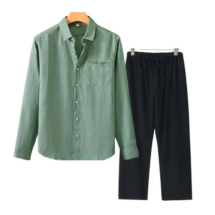 Navora - Linned Combo Langærmet