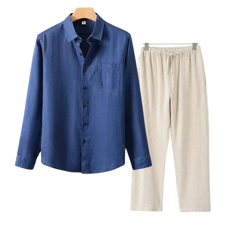 Navora - Linned Combo Langærmet