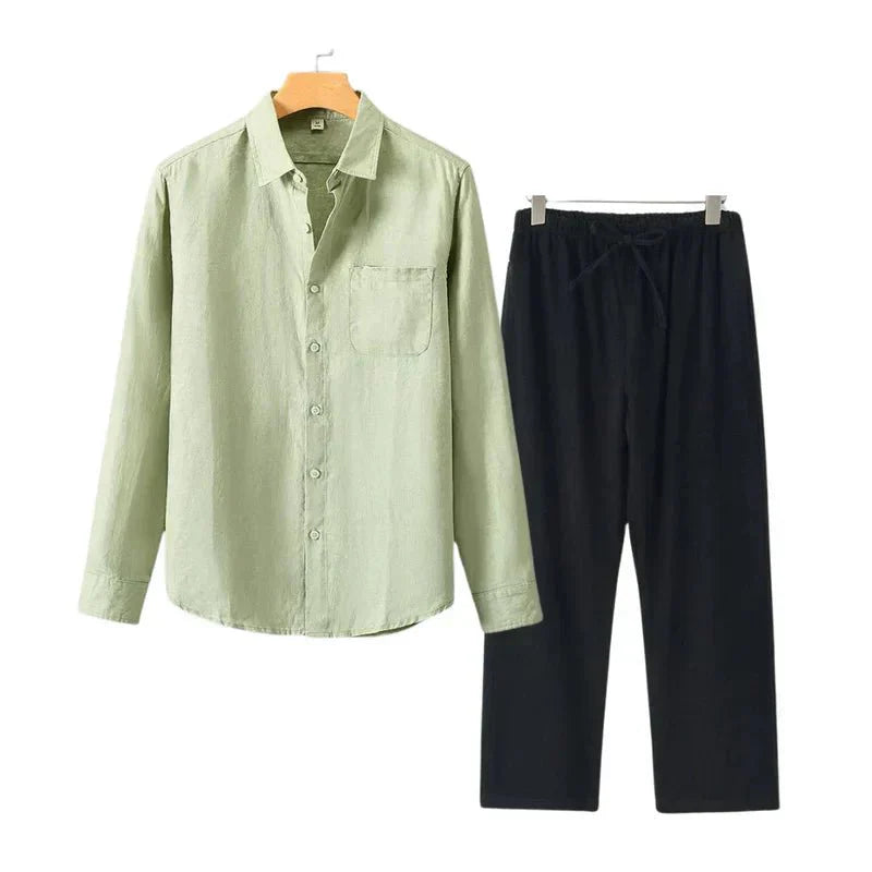 Navora - Linned Combo Langærmet