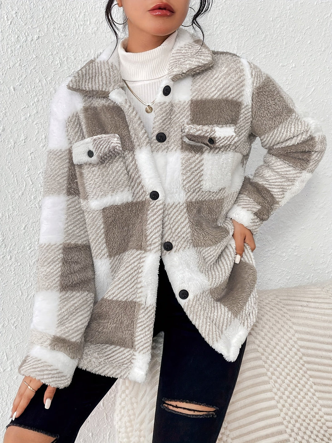 Isabella™ - Blush Cozy Jakke
