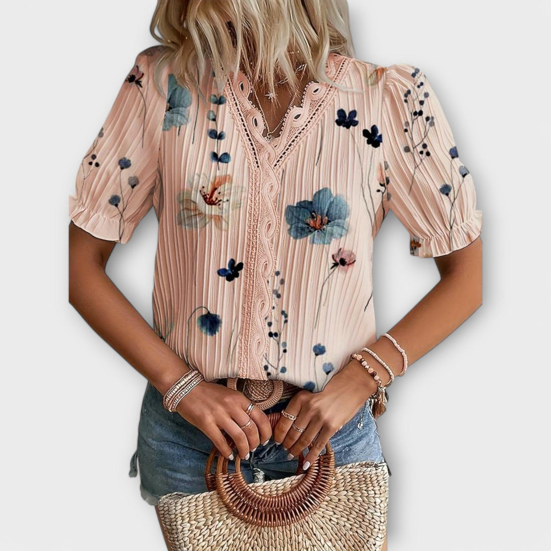 Emily - Trendy V-hals T-shirt