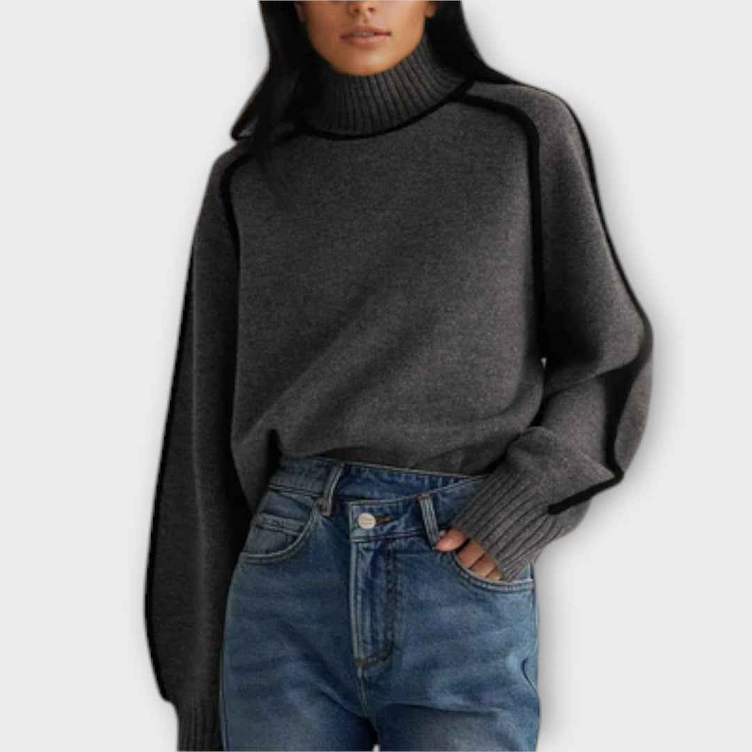 Emilie - Blød og Elegant Turtleneck Sweater