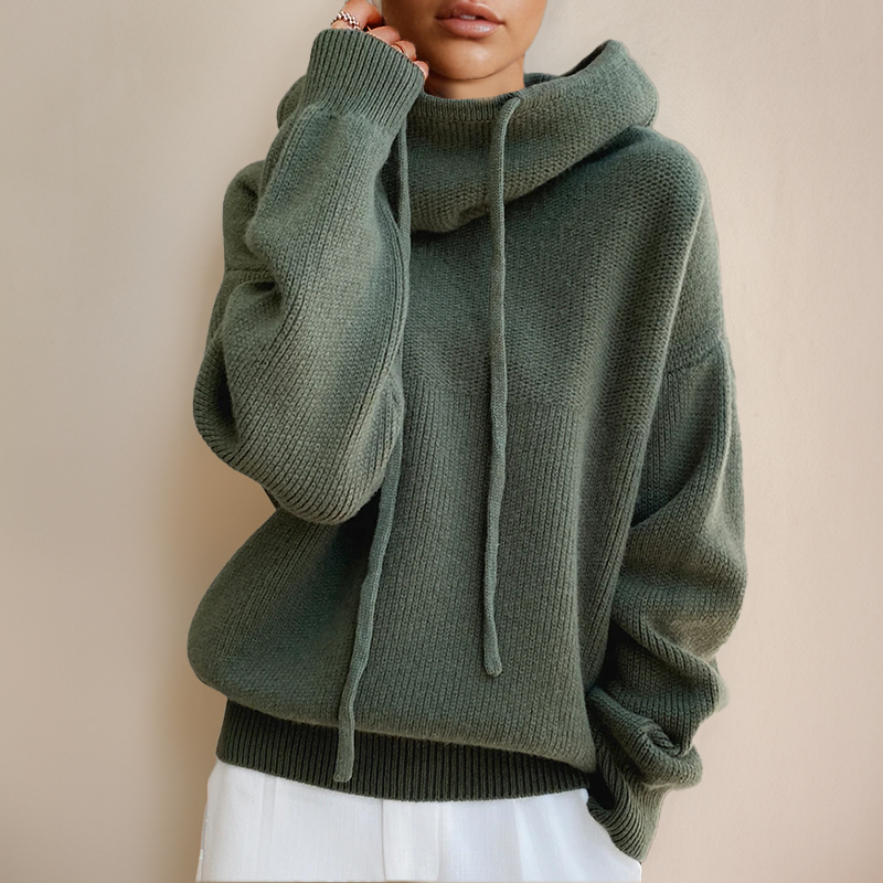 Cloe - Rullekrave Sweater i Fin Merinould
