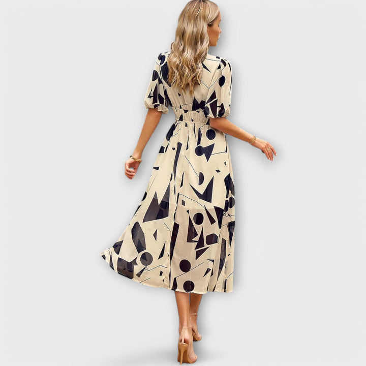 Yvonne - Elegant Midi Kjole