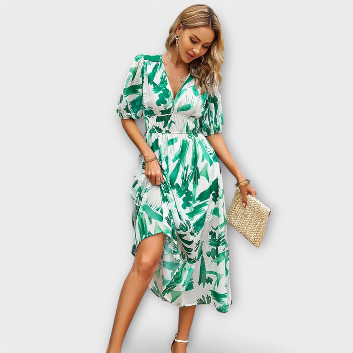Yvonne - Elegant Midi Kjole