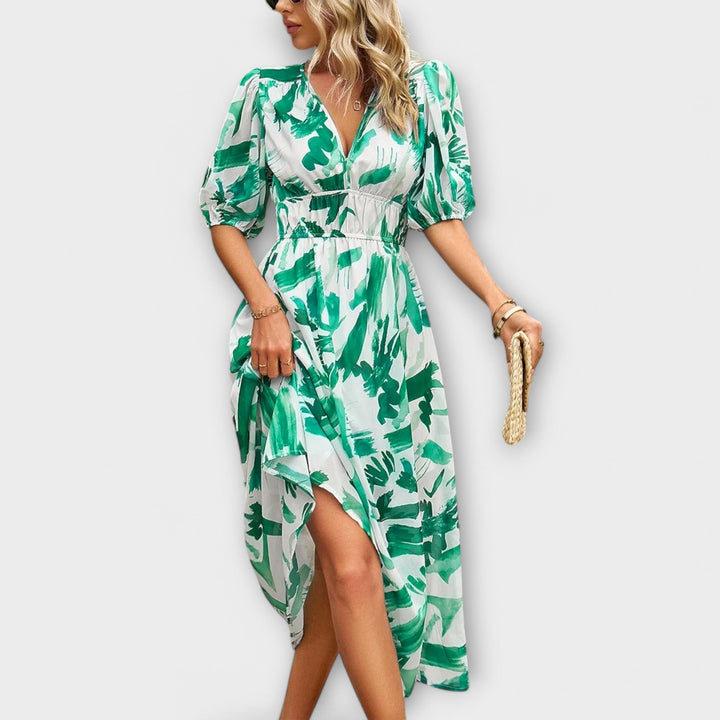 Yvonne - Elegant Midi Kjole