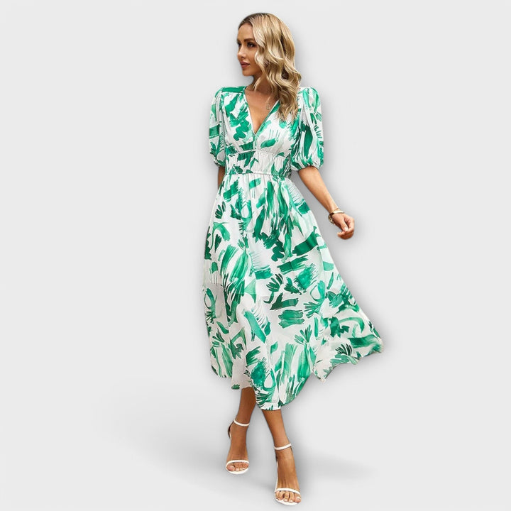 Yvonne - Elegant Midi Kjole