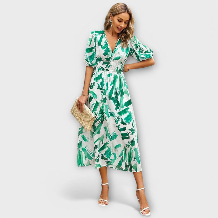 Yvonne - Elegant Midi Kjole