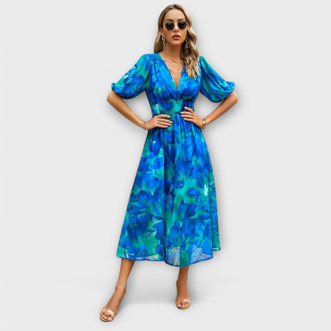 Yvonne - Elegant Midi Kjole