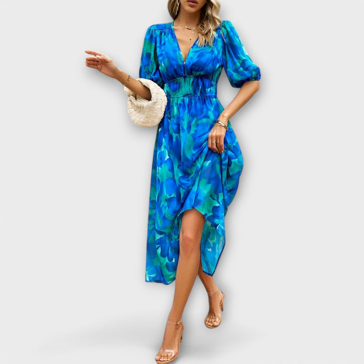 Yvonne - Elegant Midi Kjole