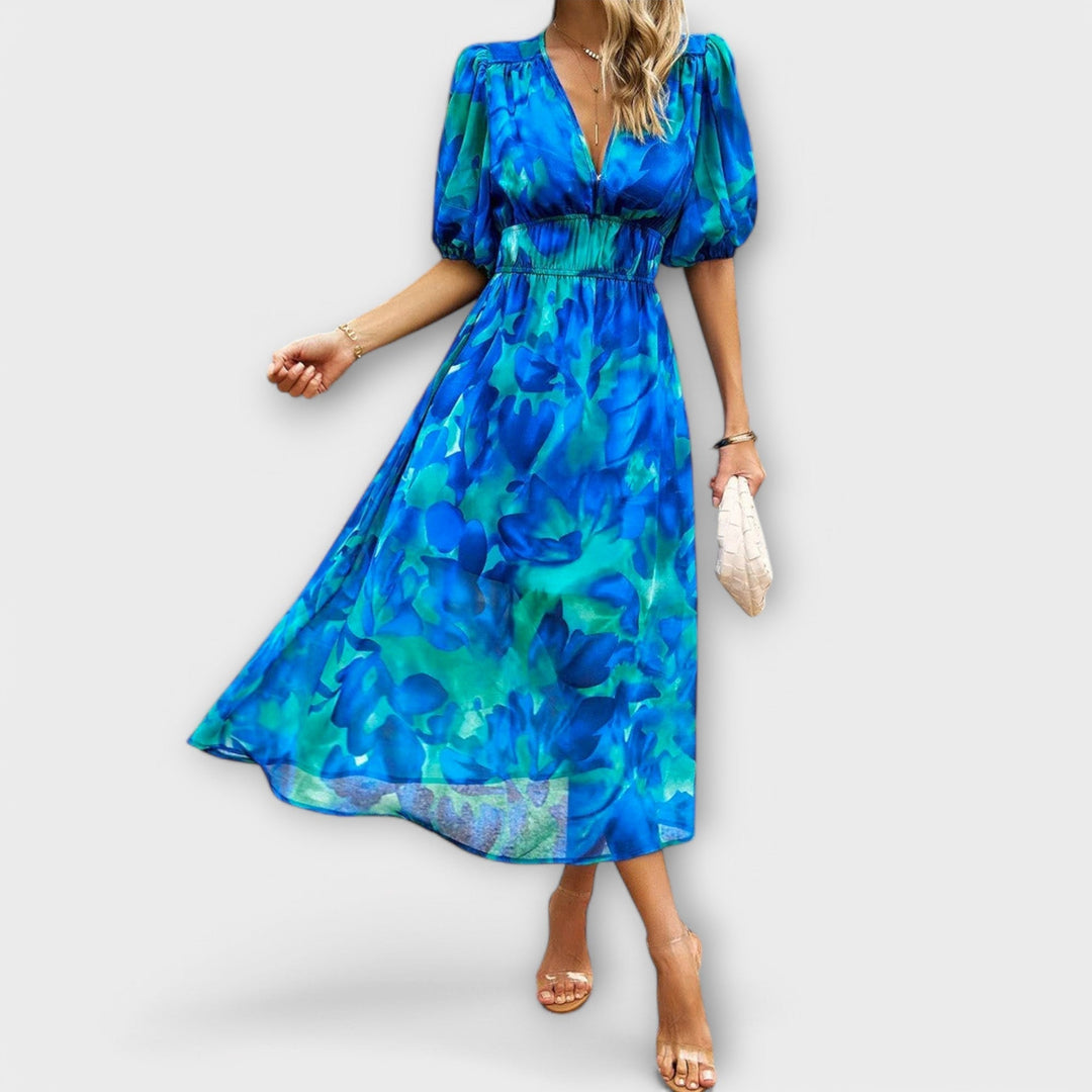 Yvonne - Elegant Midi Kjole
