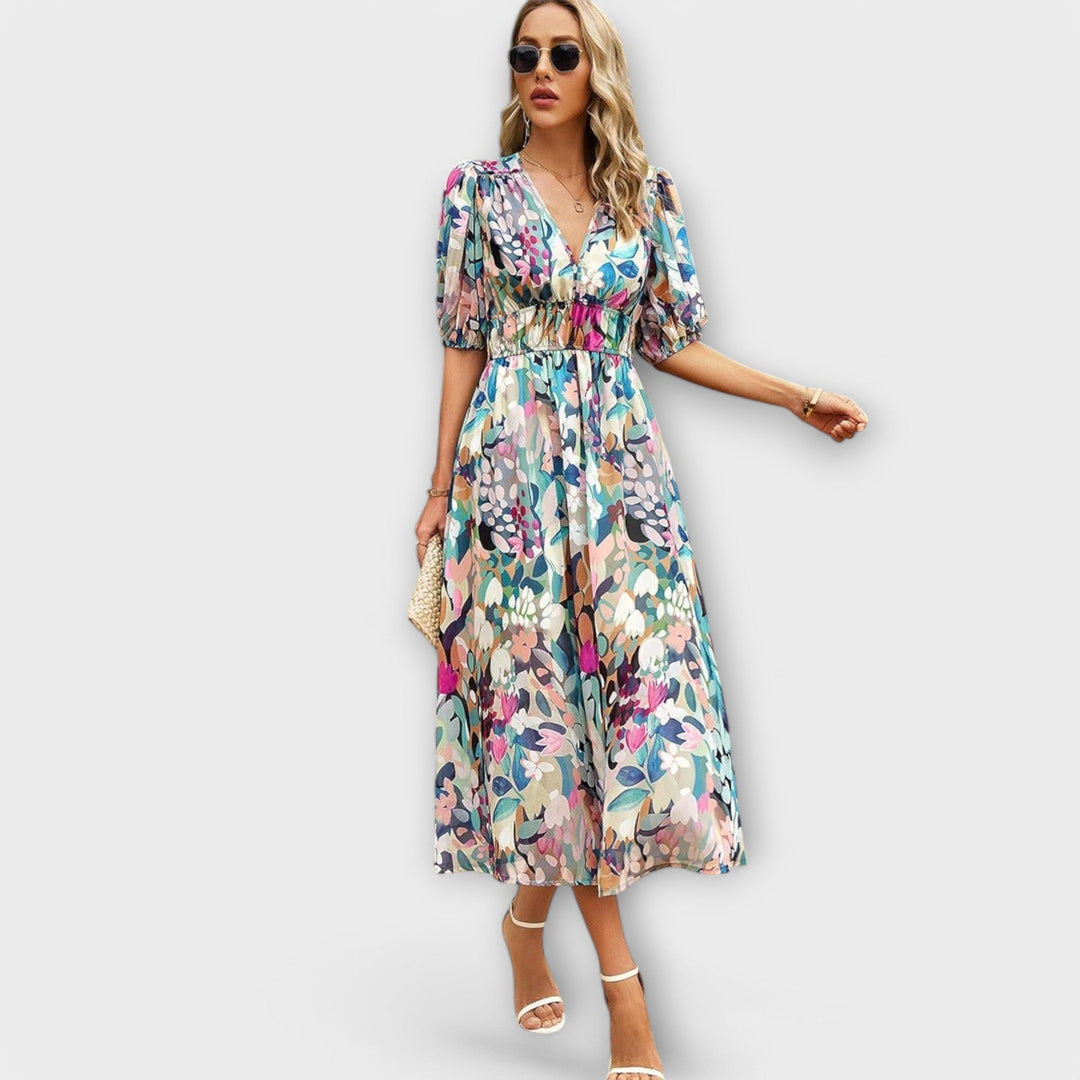 Yvonne - Elegant Midi Kjole