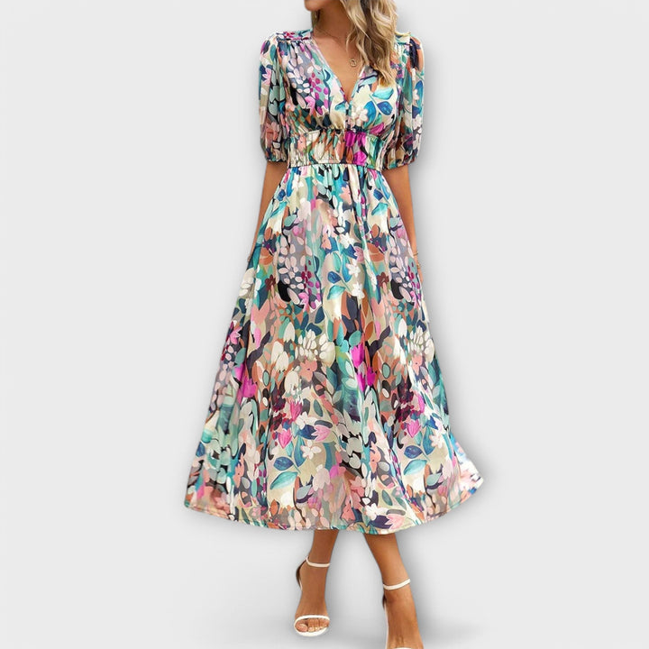 Yvonne - Elegant Midi Kjole