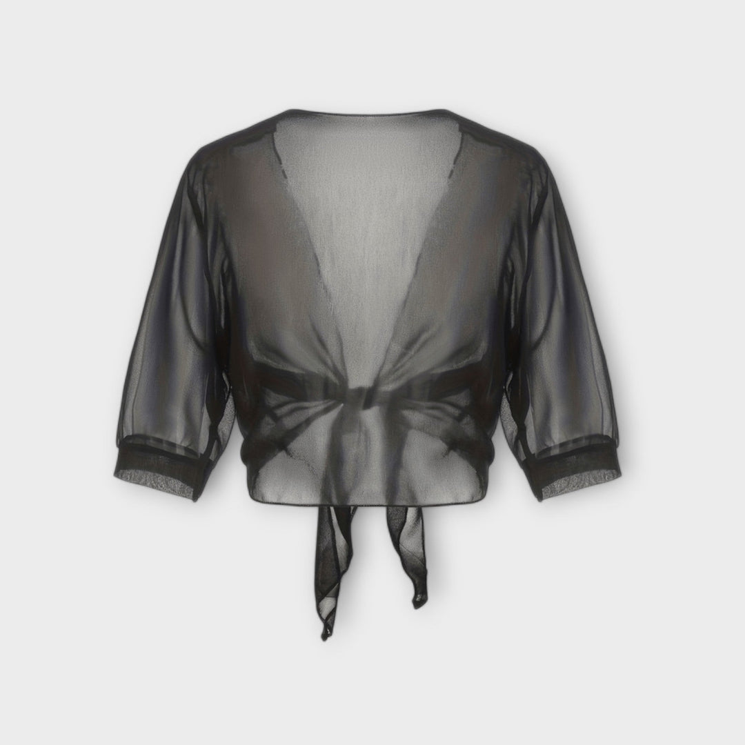 Olivia - Bluse med åben front