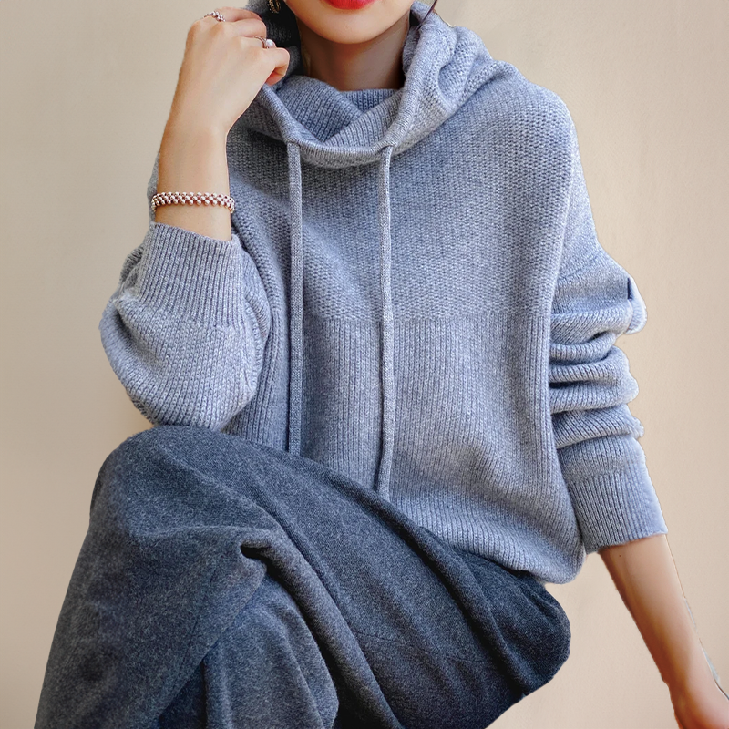 Cloe - Rullekrave Sweater i Fin Merinould
