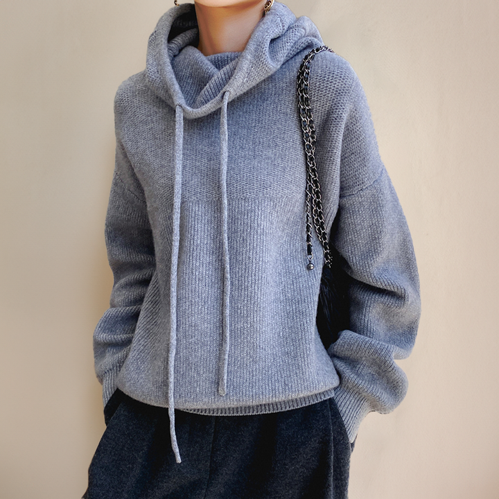 Cloe - Rullekrave Sweater i Fin Merinould