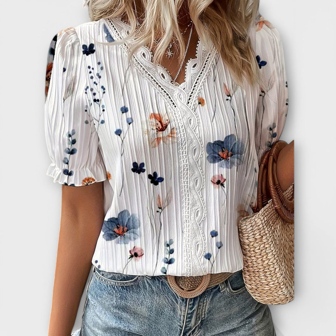 Emily - Trendy V-hals T-shirt