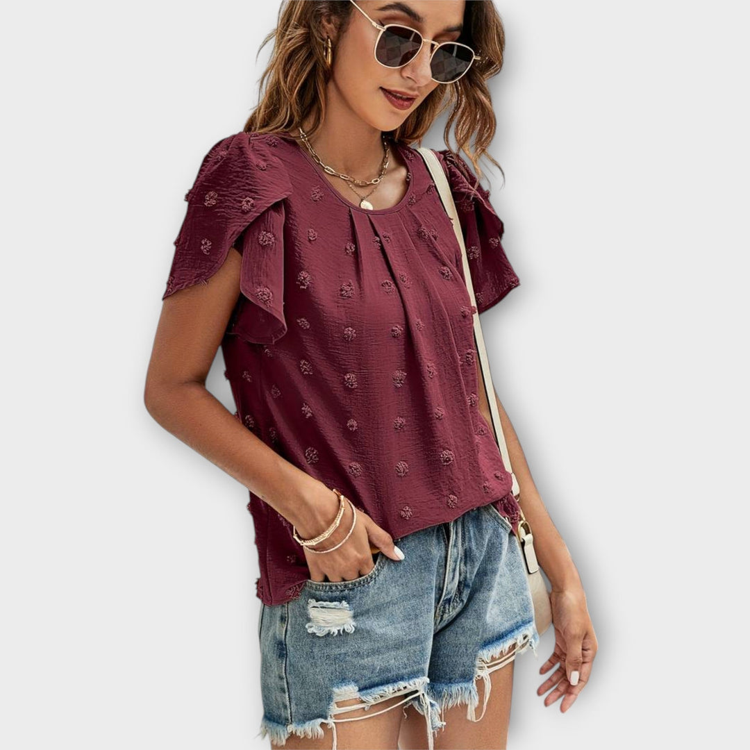 Charlotte – Den Perfekte Polka Bluse