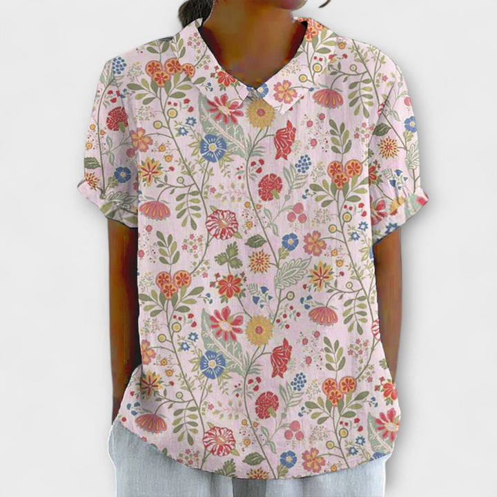 Chrissi – Blomsterbluse