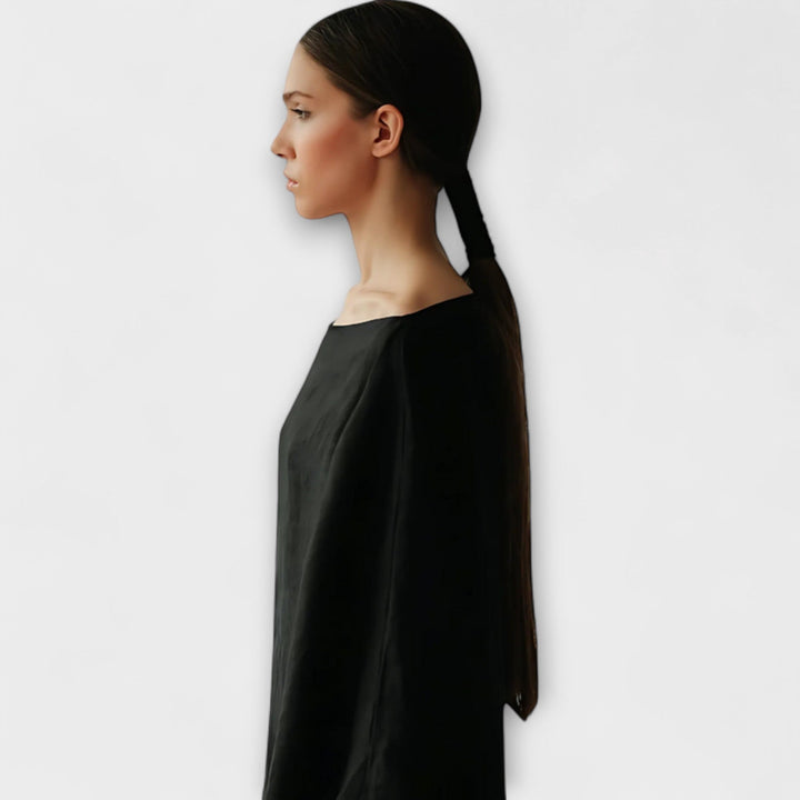 Mila - Kimono kjole i hør og bomuld
